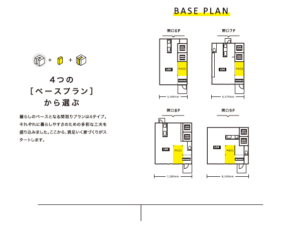 4つのベースプランから選ぶ