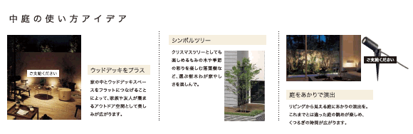 中庭の使い方アイデア