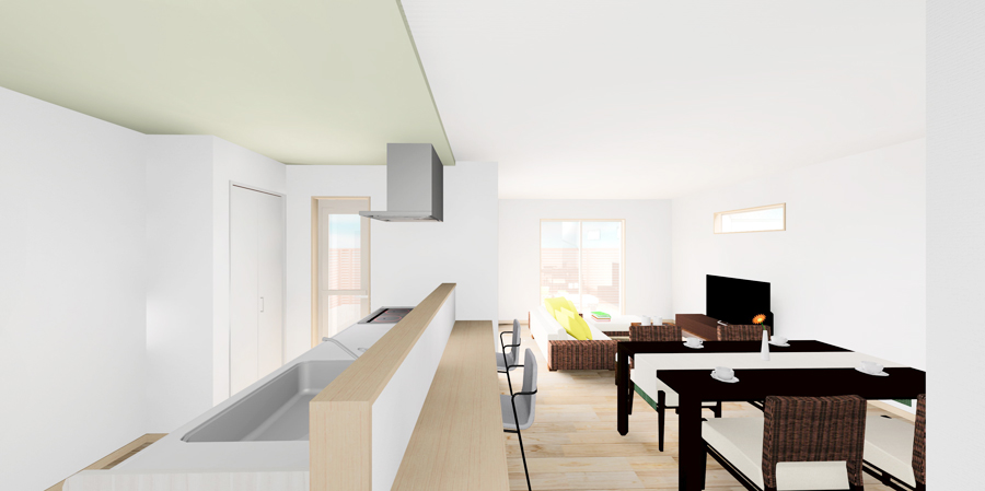 広々リビングの家 二ツ屋モデルハウス(神戸市西区)